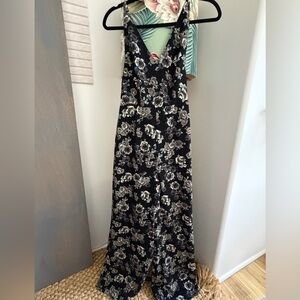 Reclaimed Vintage Black Floral Jumpsuit